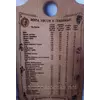 Доска разделочная сувенирная Мера весов в граммах 20*34 см