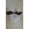 Набор аксессуаров для ванной 392 белый мрамор