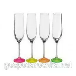 Набор бокалов для шампанского Bohemia Neo Frozenn  190 мл 4 пр b40729-D4896