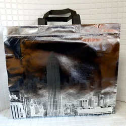 Эко сумка Ламинация, "New York",420х350х120,90 гр./м2,на молнии 400 мм