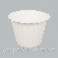 Горшок пластиковый Астра 23 см белый