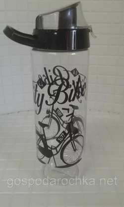 Бутылка для води пластиковая HEREVIN City Bike 0.75л для спорта